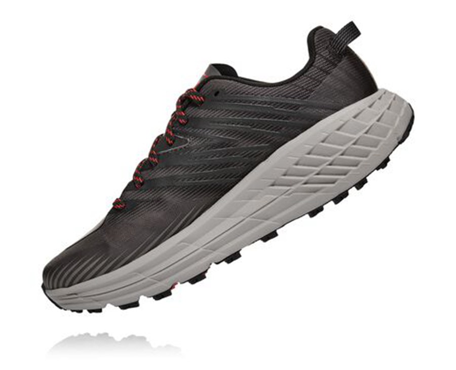 Hoka One One Trailove Tenisky Panske Čierne - Speedgoat 4 - 50137-TDCW